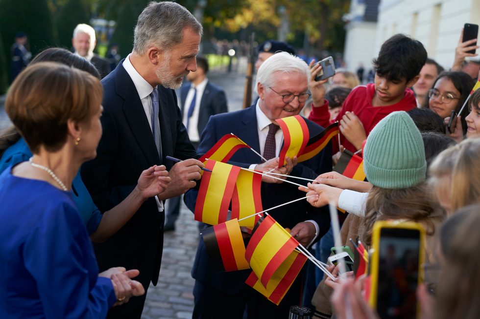 Bundespräsident Frank-Walter Steinmeier empfängt spanischen König Felipe VI. und Königin Letizia von Spanien